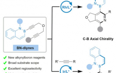 Chem：BN-双炔的对映体和区域选择性[2+2+2]环加成用于构建C-B轴向手性