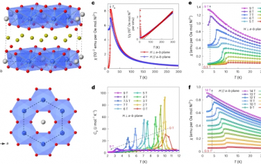 Nature Physics：三分之一磁化平台相作为蜂窝晶格反铁磁体中Kitaev相互作用的证据