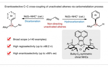 Nature Catalysis：未活化烯烃的对映选择性C–C交叉偶联