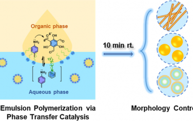 JACS：具有可控形态的共价有机框架的快速合成：通过相转移催化机制的乳液聚合方法