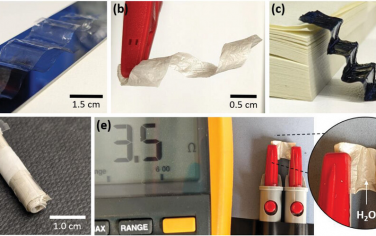 AFM：用于3D有机电子的微米薄纳米纤维素箔