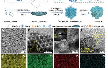 Adv Mater：溶剂对多成分组装直接构筑贵金属修饰多孔WO3
