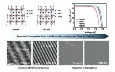 AEM：调节压缩应变可实现高性能锡基钙钛矿太阳能电池