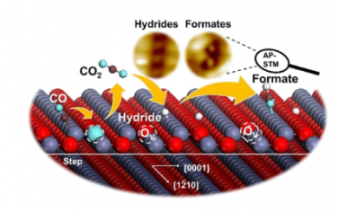 JACS：环境条件下 ZnO 上杂解 H2 解离和 COx 加氢的原子尺度可视化