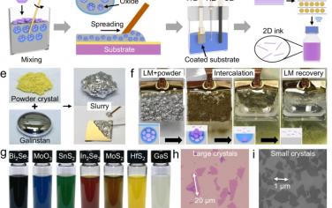 清华大学Nature Commun：液体金属辅助电化学剥离2D材料制备电子墨水