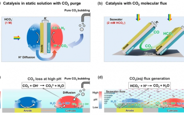 Nature Commun：流动相光催化转化海水溶解CO2