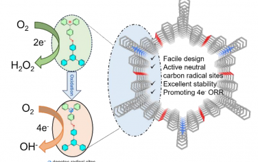新加坡国立大学Angew：COF修饰碳自由基促进4e- ORR