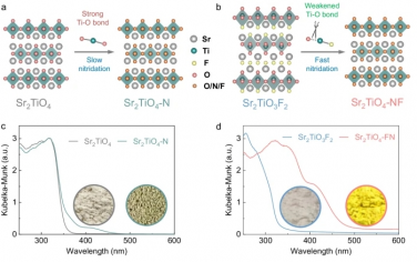 Nat Commun：氟加速层状钙钛矿 Sr2TiO4 的氮化以实现可见光驱动的光催化全水分解