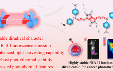 JACS：高度稳定的近红外二区发光双自由基用于癌症光学诊疗