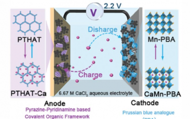 AEM：吡嗪-吡啶胺共价有机骨架作为高耐久性水性钙离子电池的低电位阳极