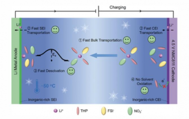 AEM：低温高压锂金属电池中四氢吡喃基弱溶剂电解质