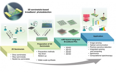 香港理工&郑州大学Adv Mater综述：2D半金属vdW集成光探测器
