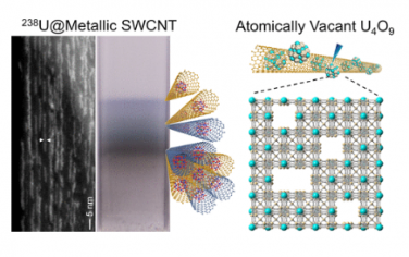 JACS：团簇受限金属单壁碳纳米管分选制备原子空位氧化铀