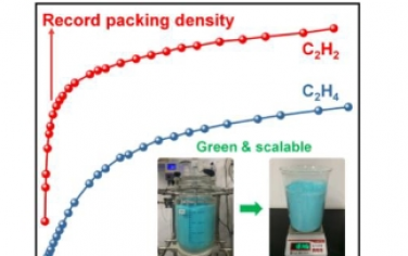 Angew：通过在水中可扩展合成制备的金属有机骨架实现创纪录的 C2H2 堆积密度和高效的 C2H2/C2H4 分离